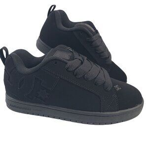 NIB DC Mens Court Graffik Skate Shoes Black 6.5 US Lace-Up Casual Sneakers